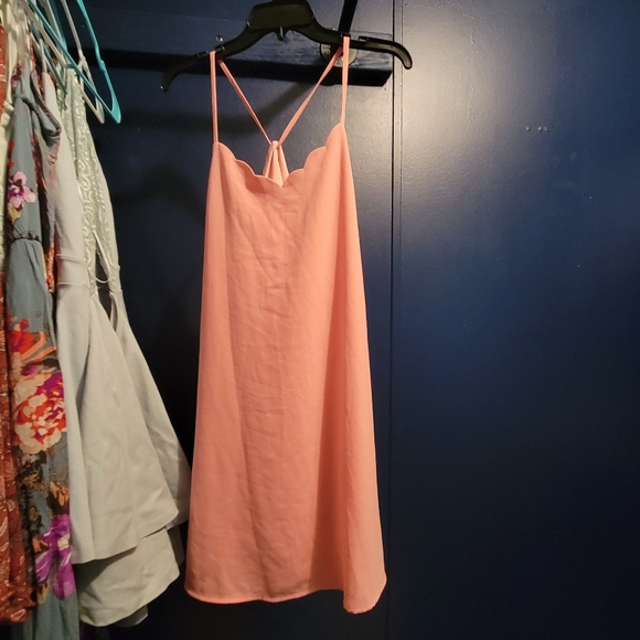 Pink Strapless Dress - Picture 2 of 3